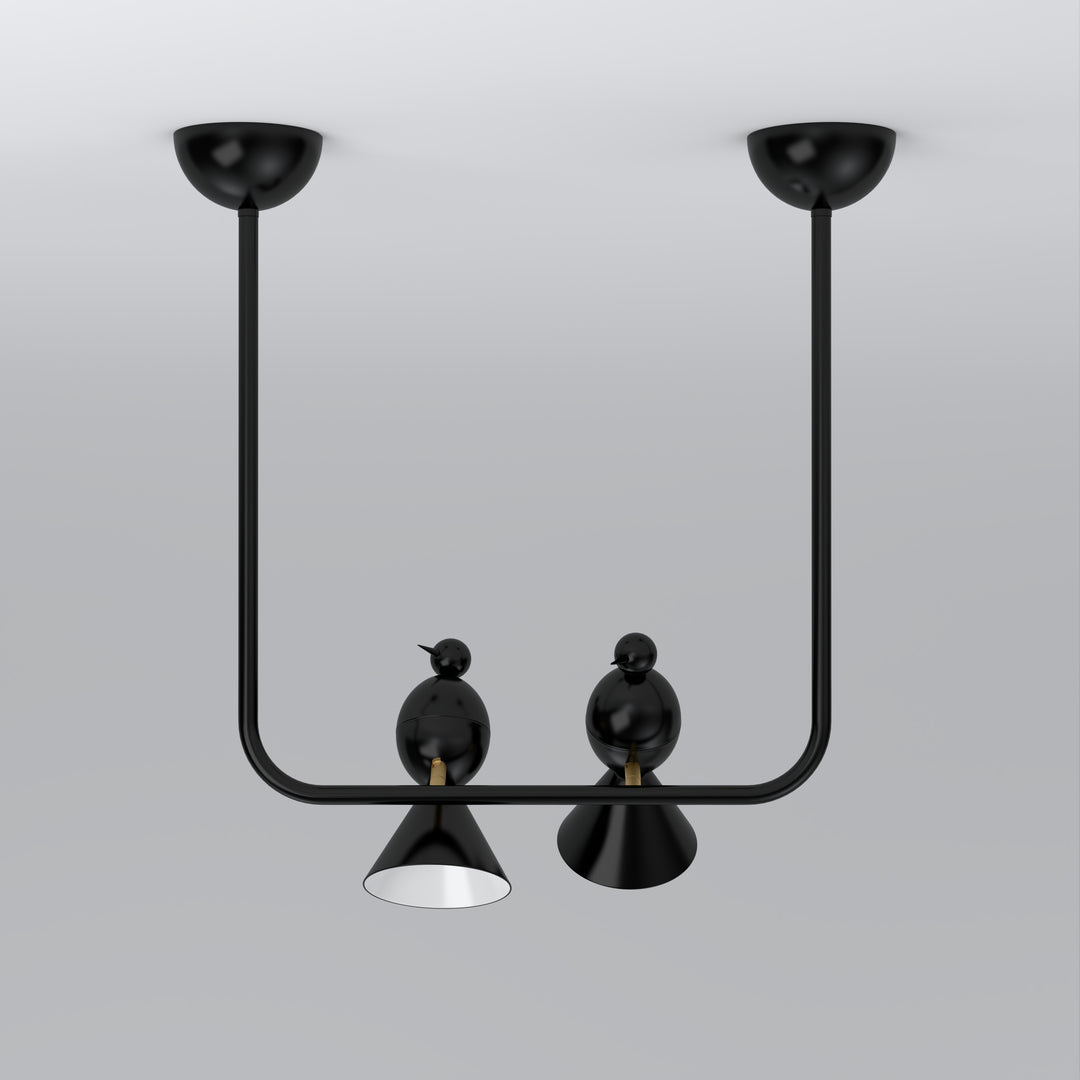 Alouette 2 Birds U Ceiling Lamp