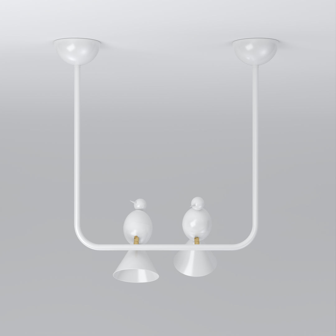 Alouette 2 Birds U Ceiling Lamp