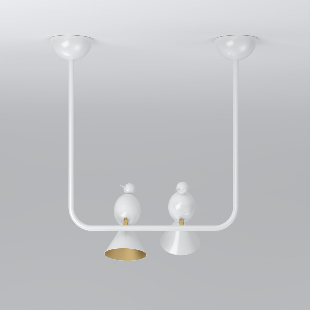 Alouette 2 Birds U Ceiling Lamp