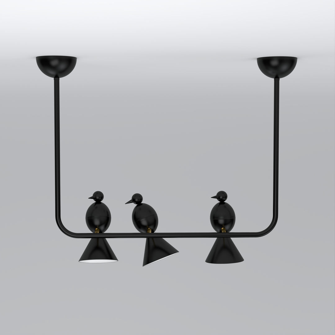 Alouette 3 Birds U Ceiling Lamp