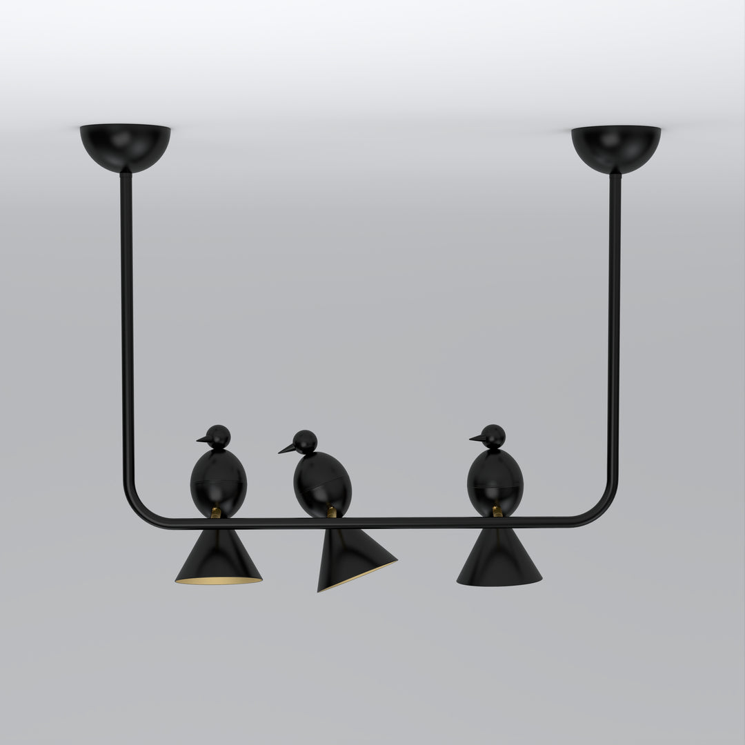 Alouette 3 Birds U Ceiling Lamp