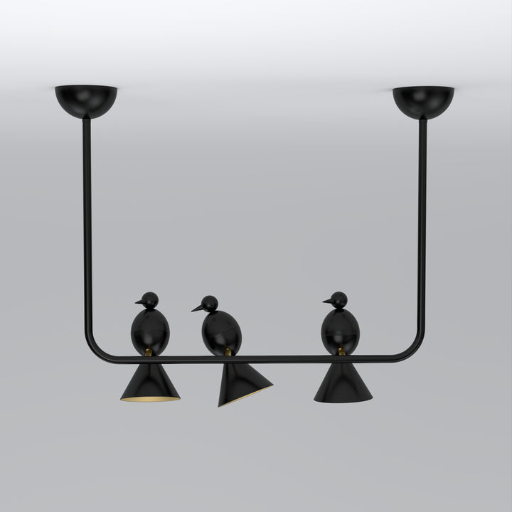 Alouette 3 Birds U Ceiling Lamp