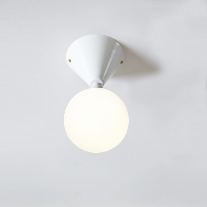 Fixed Cone and Sphere Wall Lamp