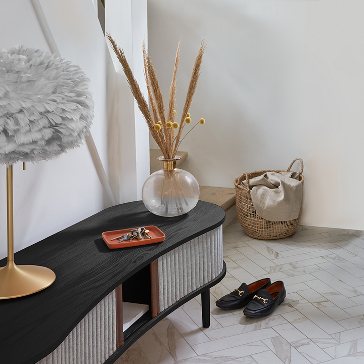 UMAGE Audacious TV bench, Black Oak