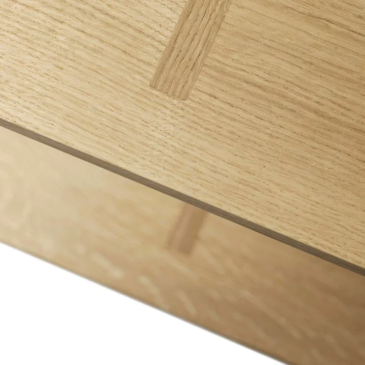 FDB Møbler B100 Shelves, Solid Nature Oiled Oak, Wide
