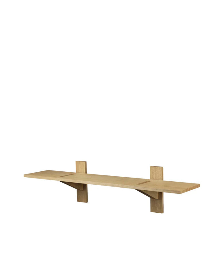 FDB Møbler B100 Shelves, Solid Nature Oiled Oak, Wide