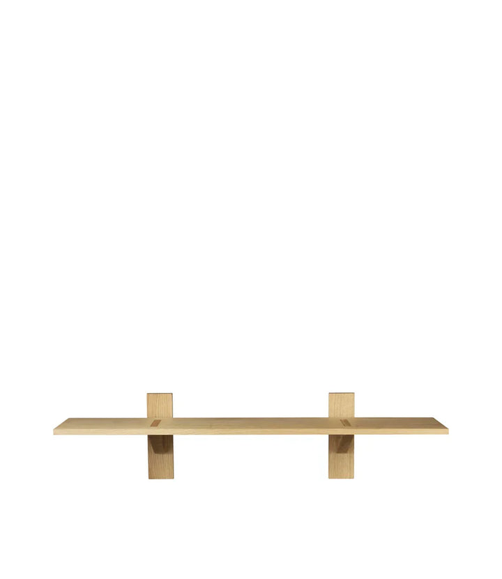 FDB Møbler B100 Shelves, Solid Nature Oiled Oak, Wide