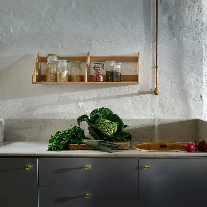 FDB Møbler B5 Shelves, Solid Nature Lacquered Oak