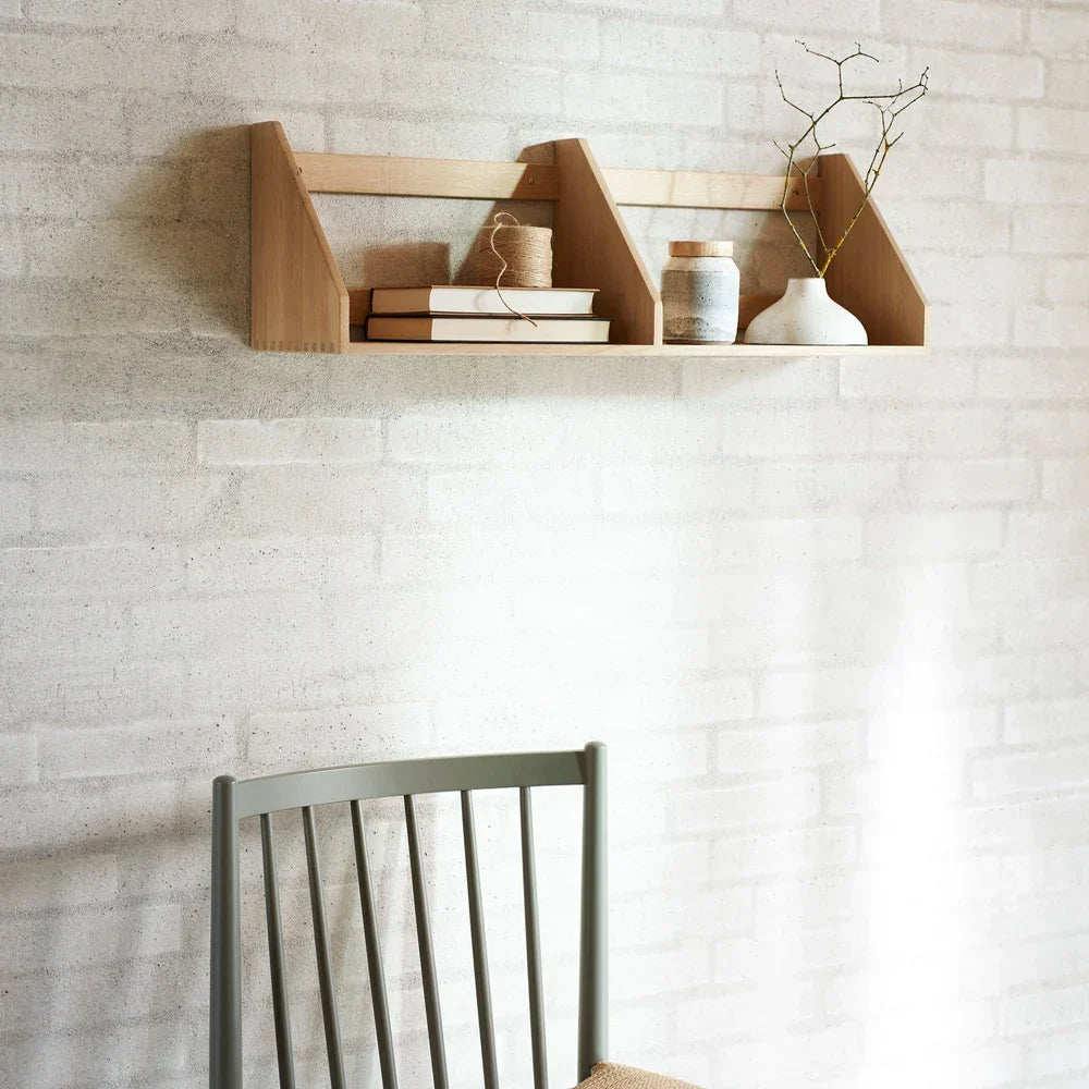 FDB Møbler B5 Shelves, Solid Nature Lacquered Oak