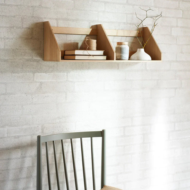 FDB Møbler B5 Shelves, Solid Nature Lacquered Oak