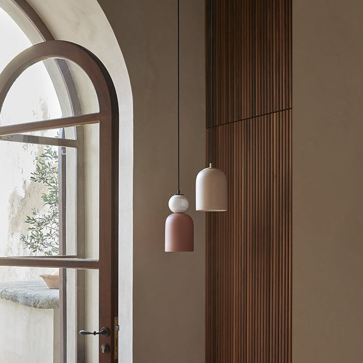 Bell Pendant Lamp – Brown Marble