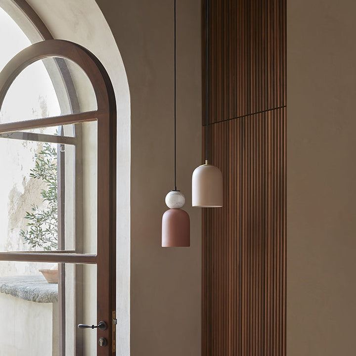 Bell Pendant Lamp – Brown Marble