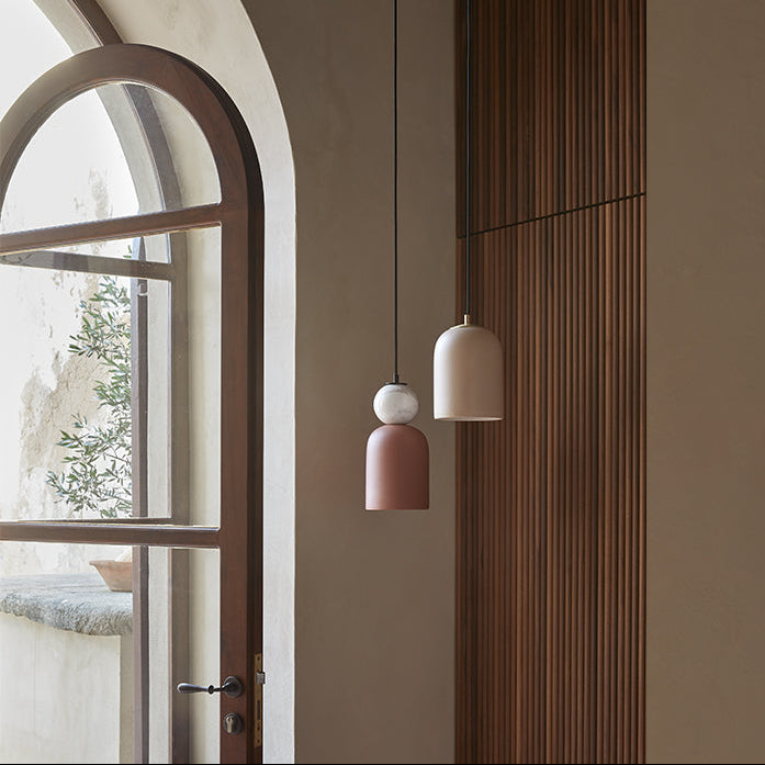 Bell Pendant Lamp – Green Marble