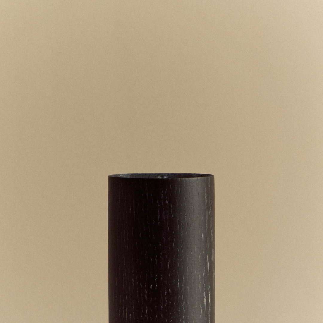 Knuckle Table Lamp in Blackened Oak + Sphere IV - Set of 2