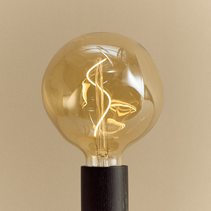 Knuckle Table Lamp in Blackened Oak + Voronoi I