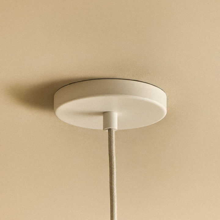 Bower Pendant Light Small in Oyster White