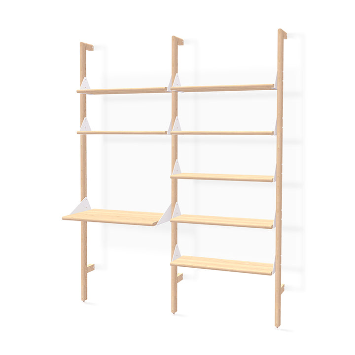 Branch-2 Shelving Unit with Desk