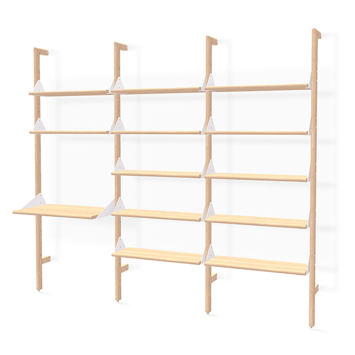 Branch-3 Shelving Unit with Desk