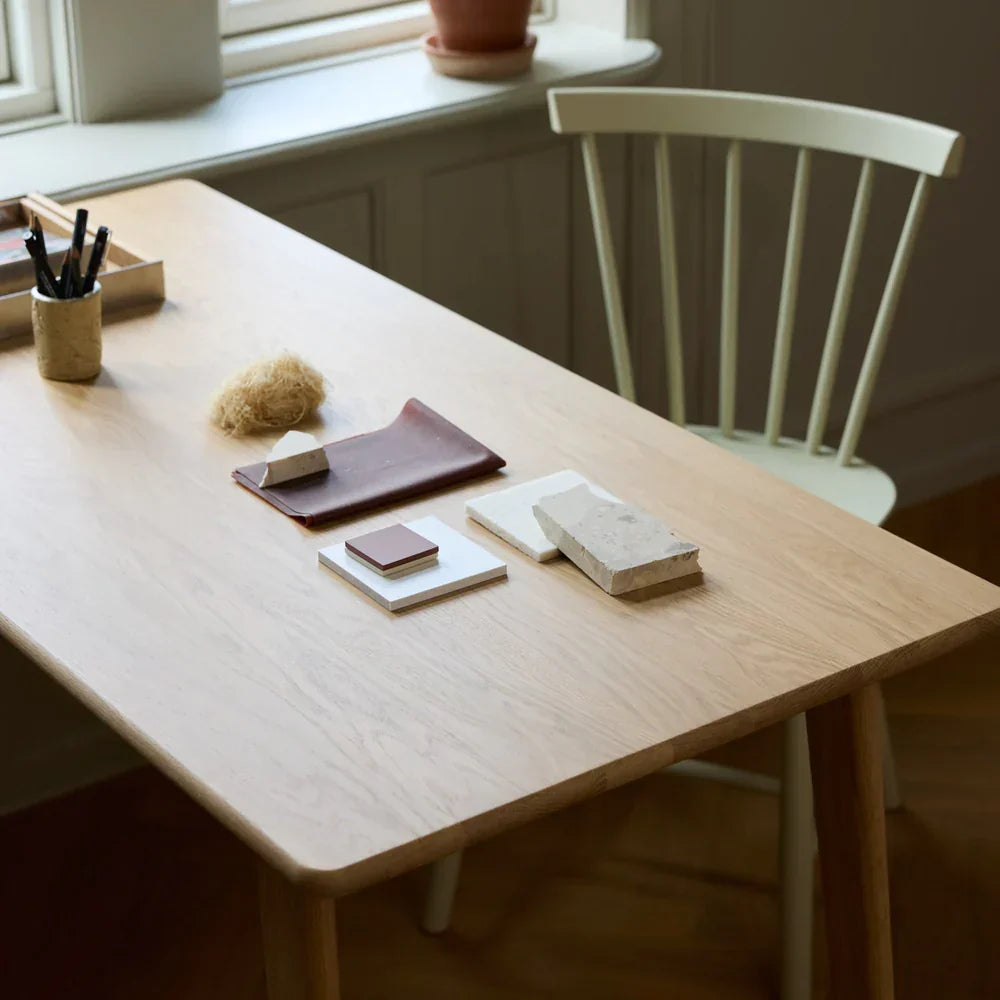 FDB Møbler C67 Butler Desk, Solid Nature Lacquered Oak, Small