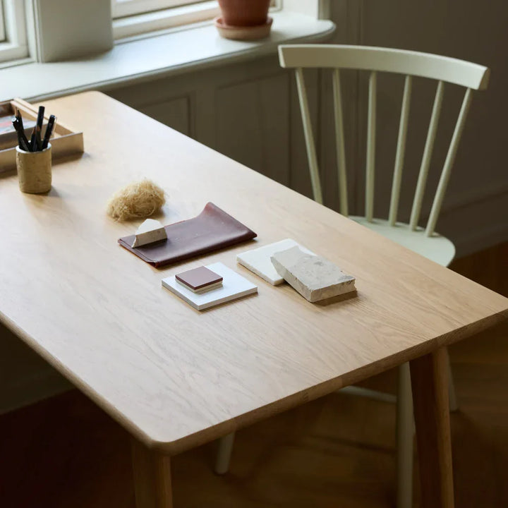 FDB Møbler C67 Butler Desk, Solid Nature Lacquered Oak, Small