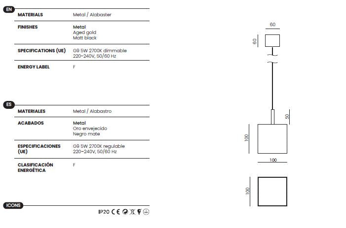 Cubic Single Pendant