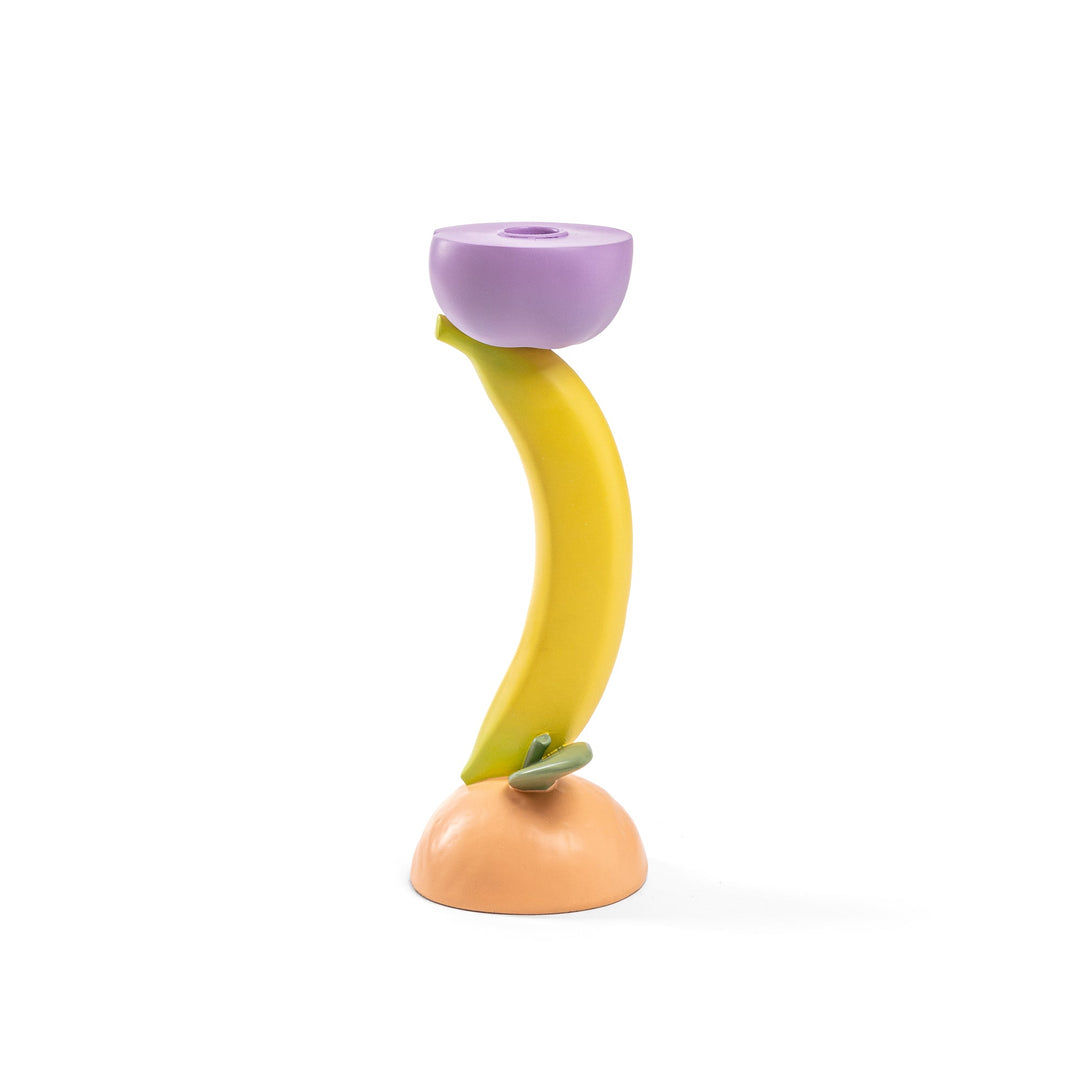 Seletti Vitamin Banana Candlestick, the candlestick without a candle, front view