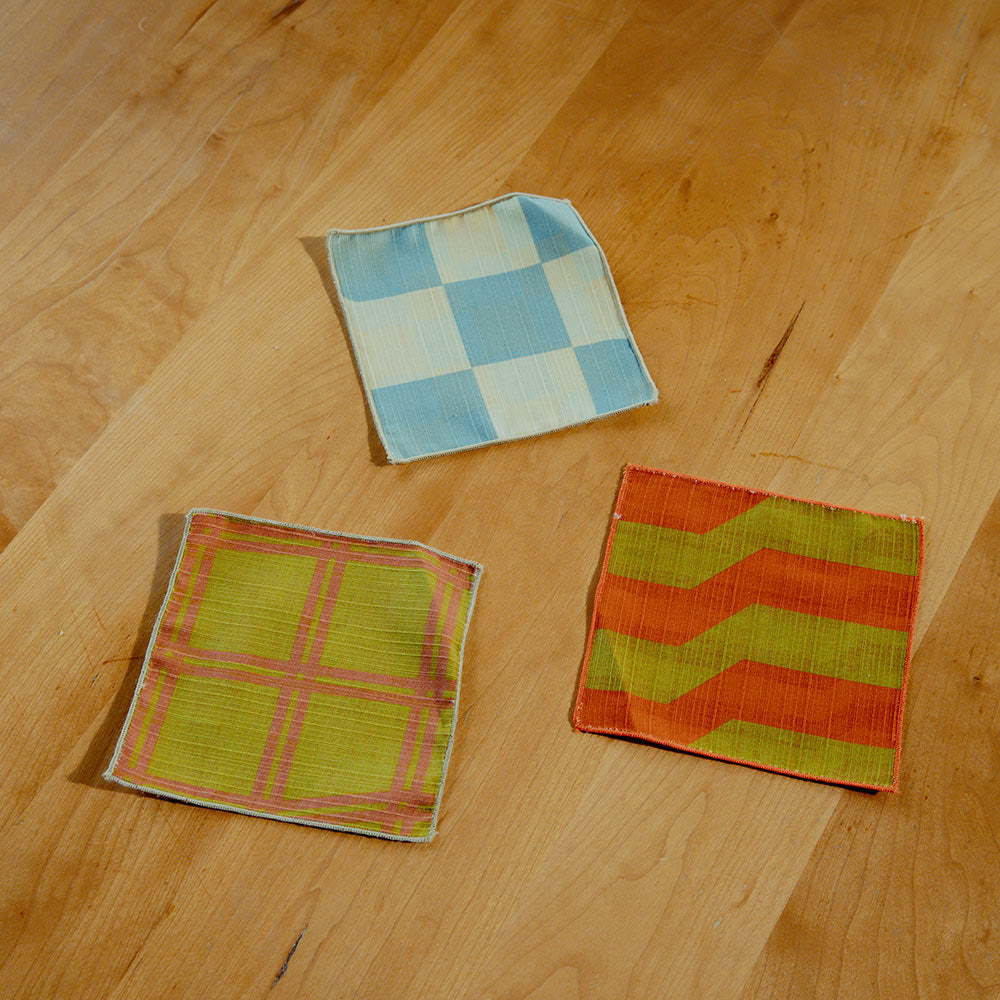 Cocktail Napkins Double Sided Grid