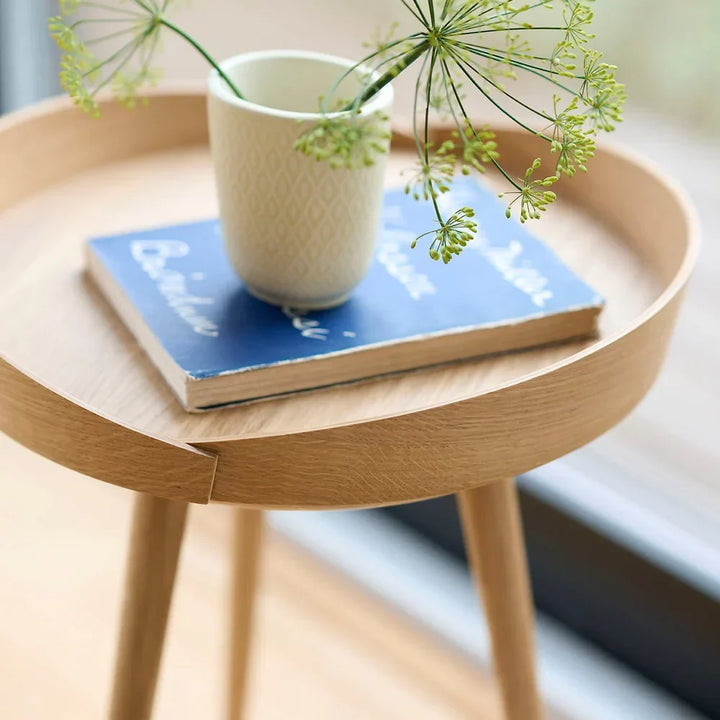 FDB Møbler D106 Bakketop Tray Table, Nature Lacquered Oak