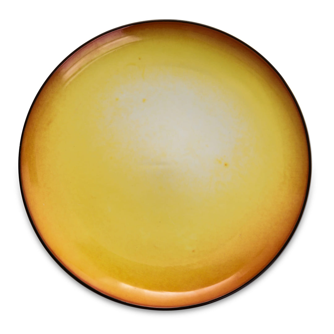 Seletti Cosmic Diner Sun Tray, top view of the round tray printed with the Sun&