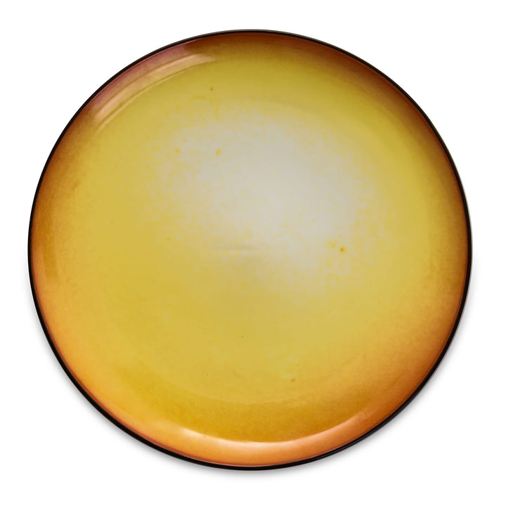 Seletti Cosmic Diner Sun Tray, top view of the round tray printed with the Sun&