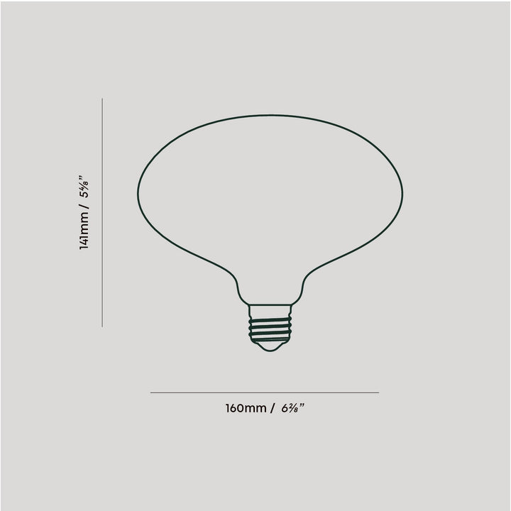 Oval Dim to Warm Plug-In Pendant in Graphite