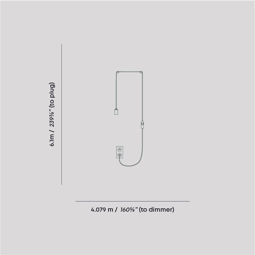 Oval II Plug-In Pendant in Graphite