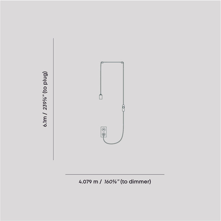 Oval II Plug-In Pendant in Graphite