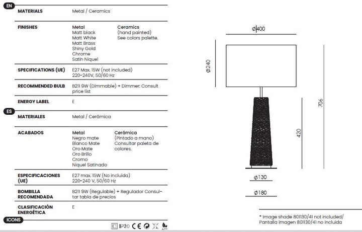 Fill Table Lamp