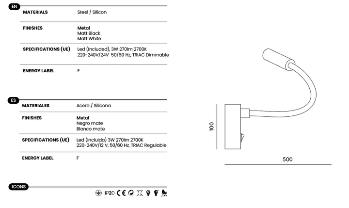 Flexor Wall Lamp