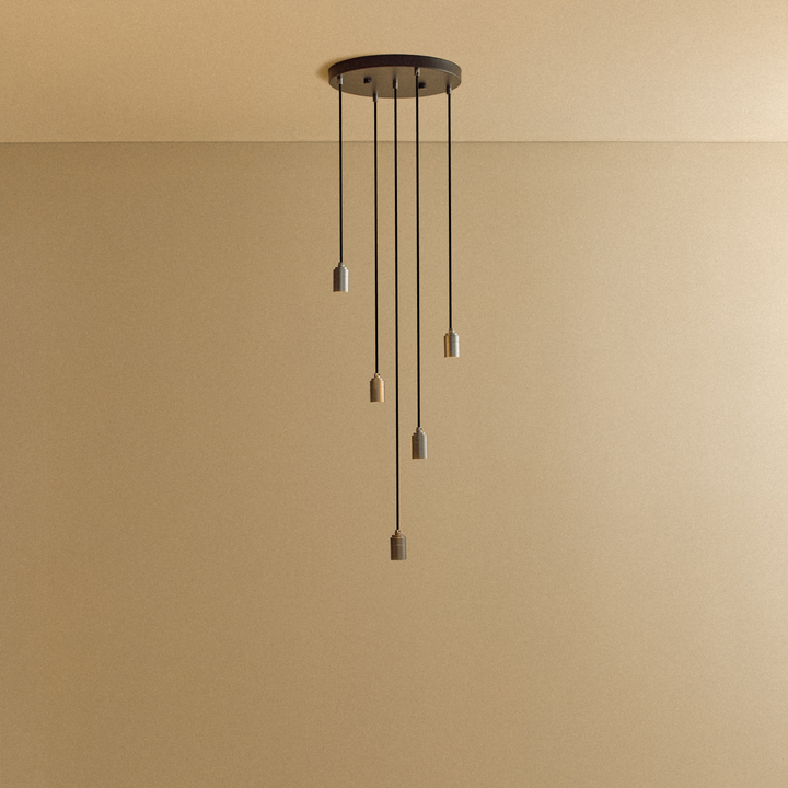 Five Pendant in Graphite