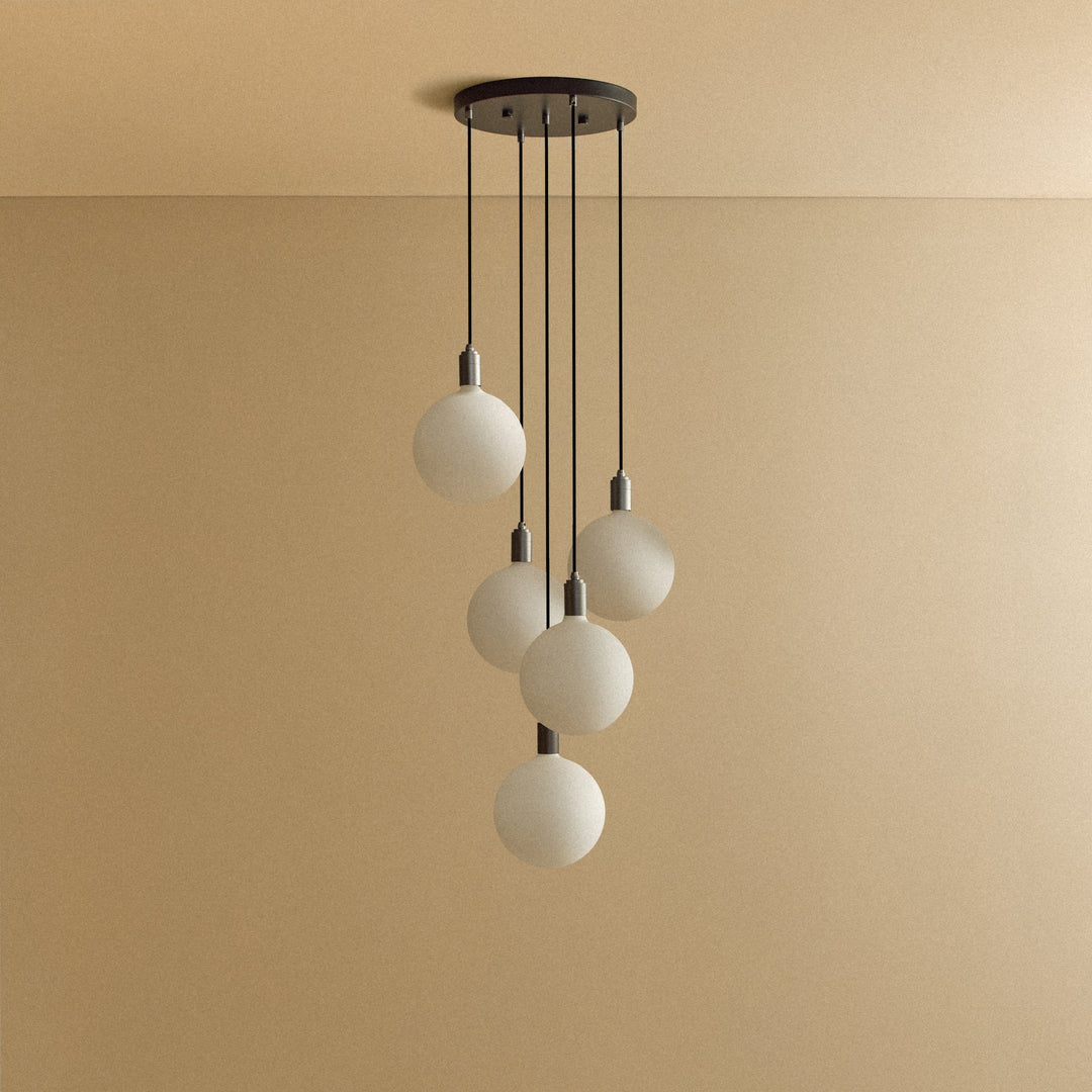 Five Pendant in Graphite + Sphere V