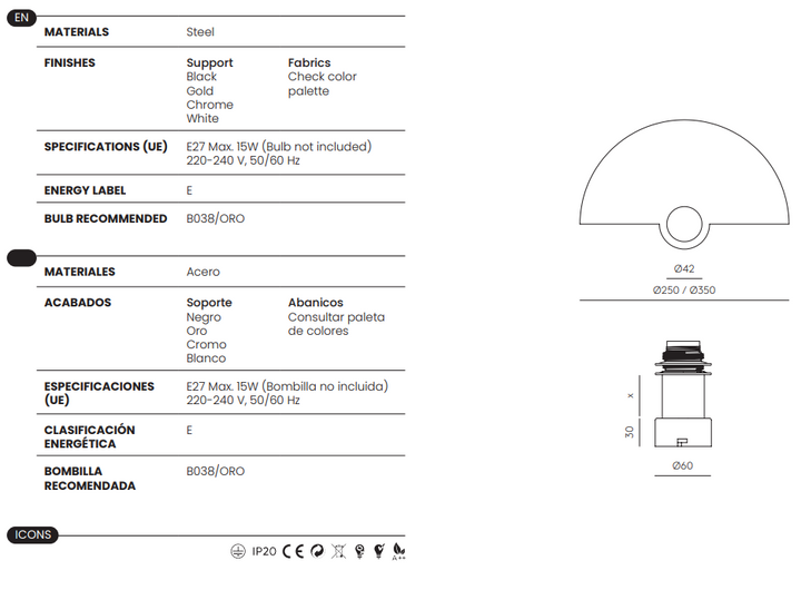 Haban Wall Lamp 1 Piece