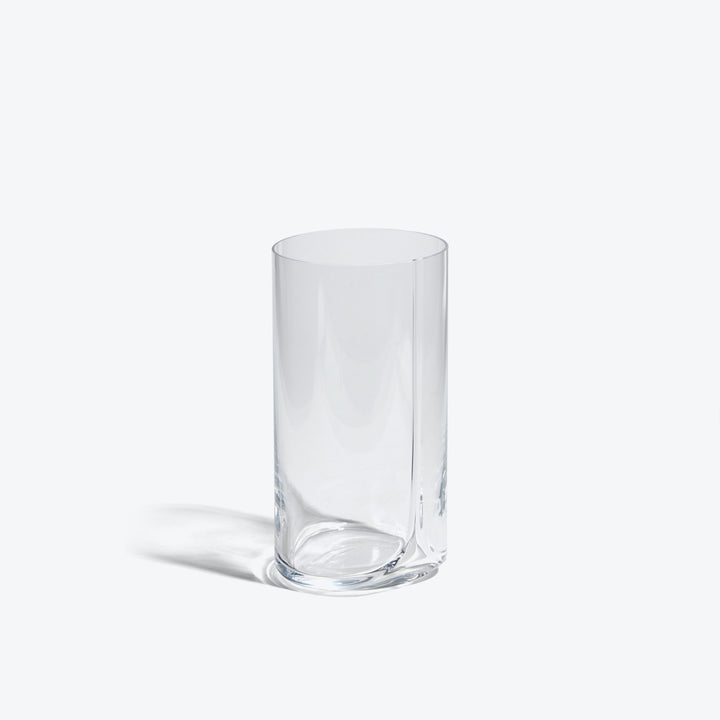 Hew Highball Glass, Set of 4 — single clear highball glass on a white background