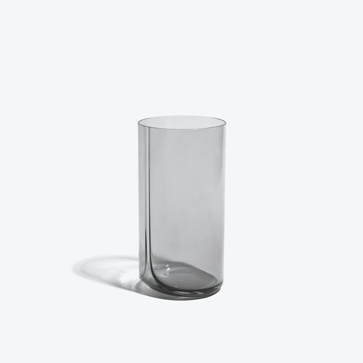 Hew Highball Glass, Set of 4 — single smoke-tinted highball glass on a white background