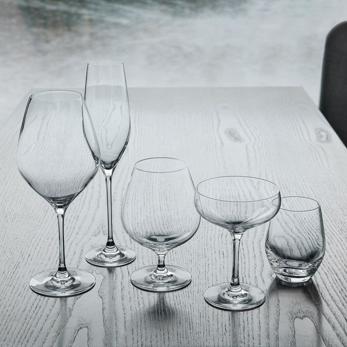 Holmegaard Cabernet Champagne Glass, Clear, 9.8 Oz, 6 Pcs.