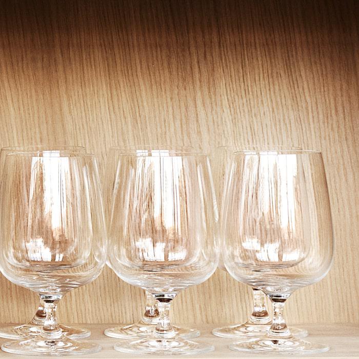 Holmegaard Bouquet Tumbler, Clear, 12.8 Oz, 6 Pcs.