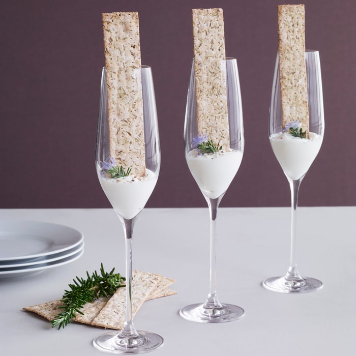 Holmegaard Cabernet Champagne Glass, Clear, 9.8 Oz, 6 Pcs.