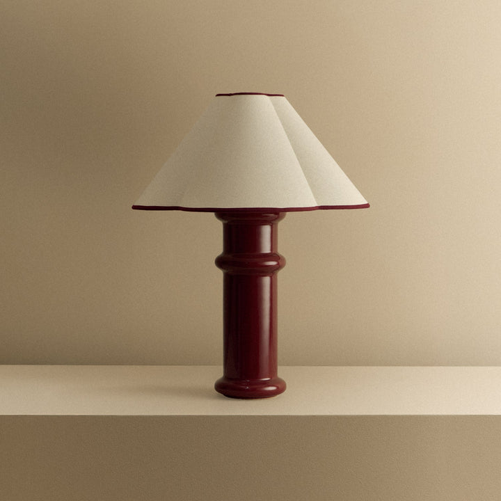 Heath Table Lamp in Port Red