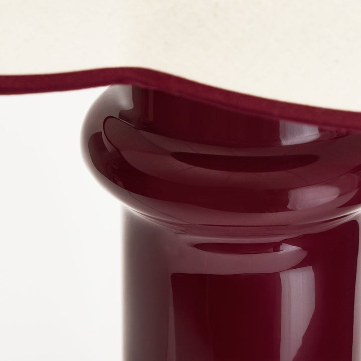 Heath Table Lamp in Port Red