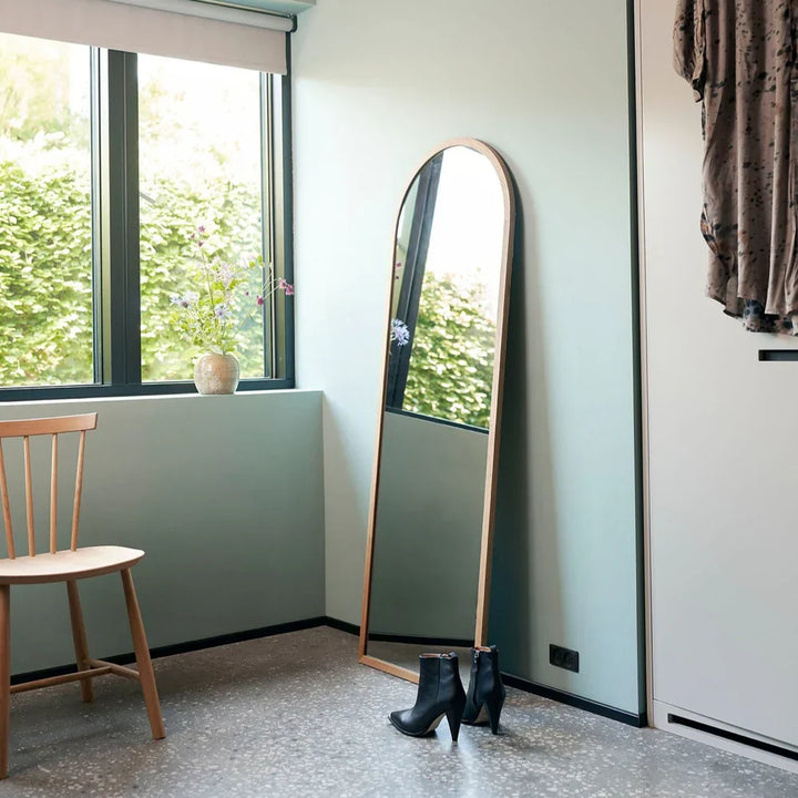 FDB Møbler I2 Mossø Mirror, Nature Lacquered Oak 160x55