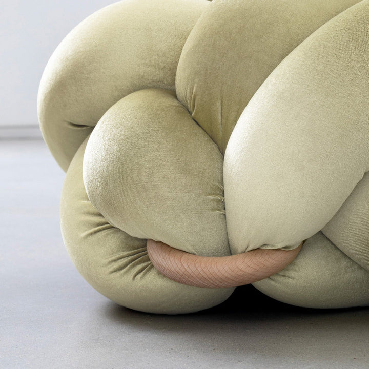 Knot Ottoman Ivory Medium