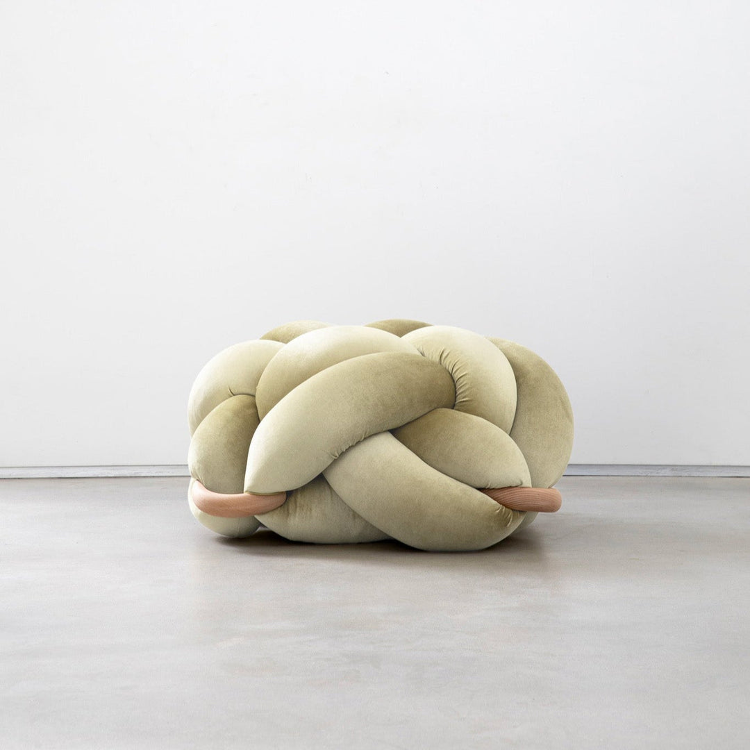 Knot Ottoman Ivory Large