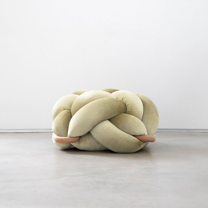 Knot Ottoman Ivory Large