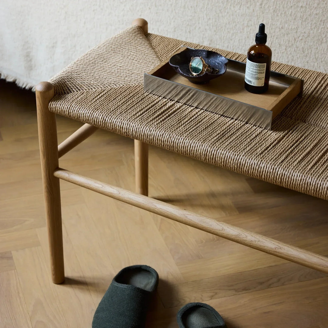 FDB Møbler J163, Piano Bench, Nature Lacquered Oak